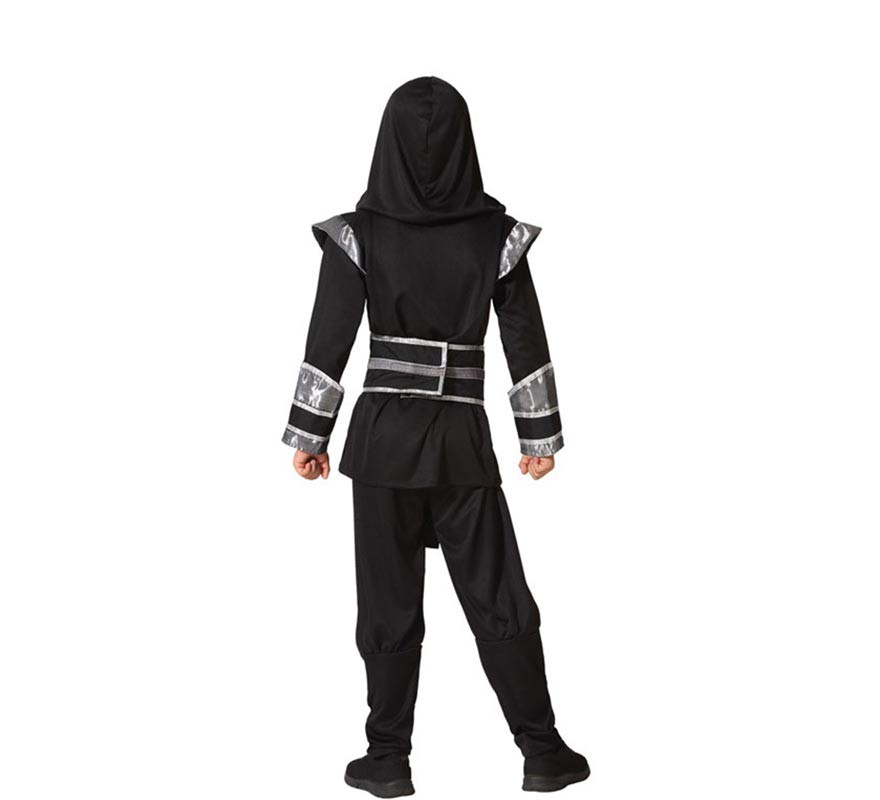 costume nero Ninja per i ragazzi-B