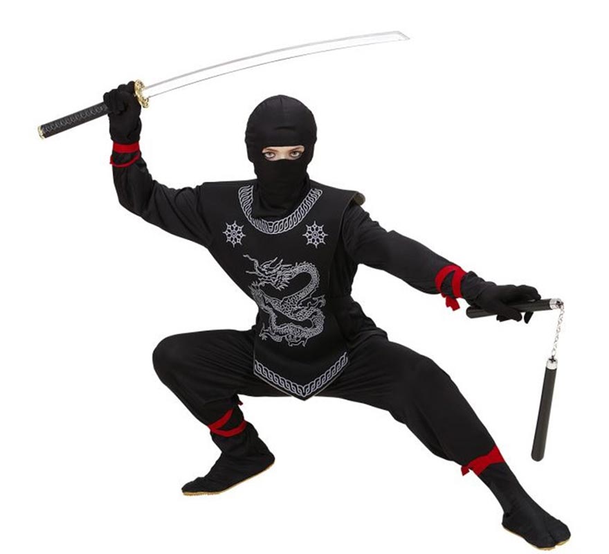 Black Ninja Costume for Boys-B