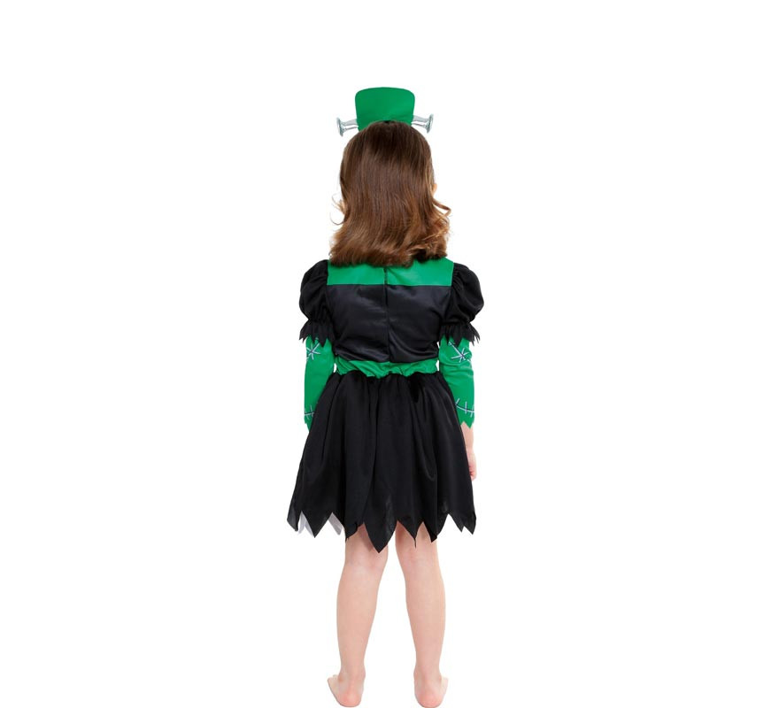 Dark Franky Bride Costume with Headband for Girl-B