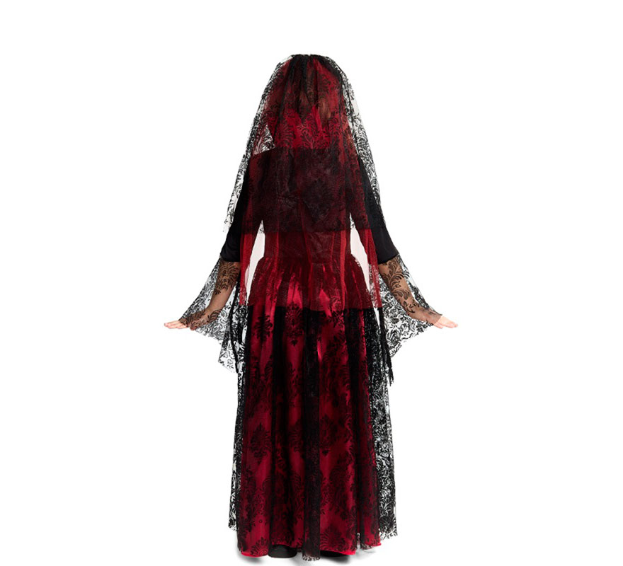 Gothic Vampire Bride Costume for Girls-B