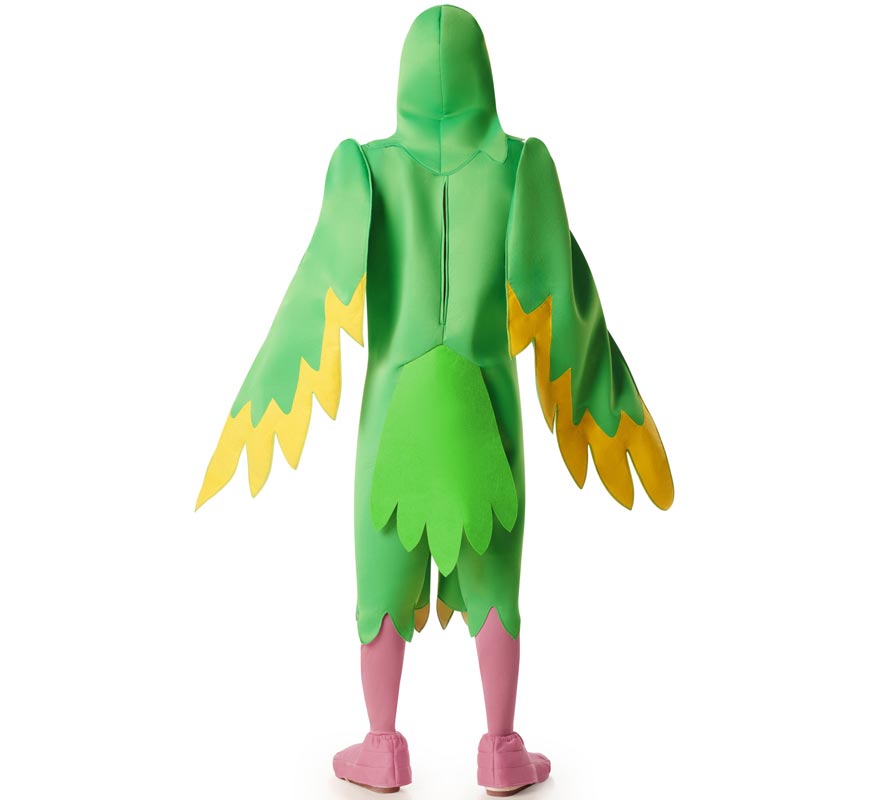 Fato de papagaio verde para homens-B