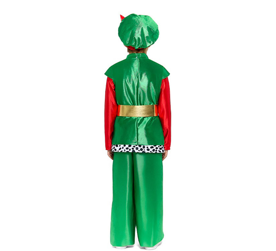 Disfraz de Paje Real verde para niño-B
