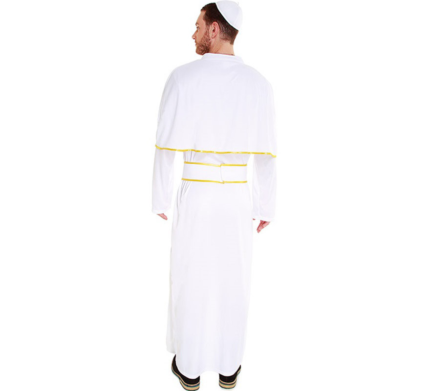 Costume da papa bianco e oro per uomo-B