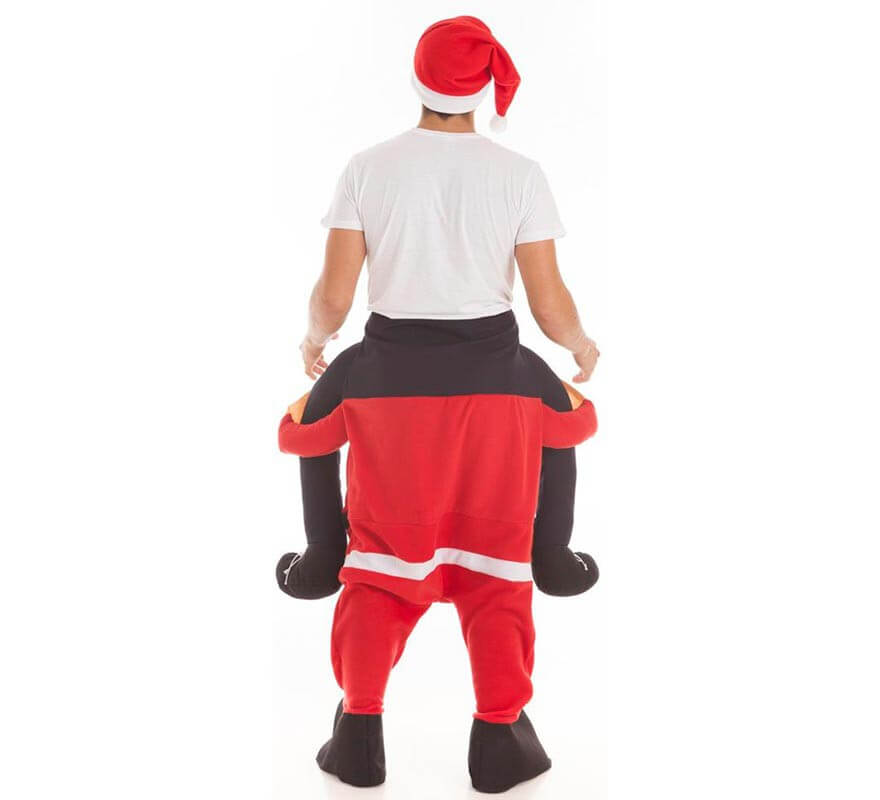 Costume per adulti Carry me sulle spalle di Babbo Natale-B