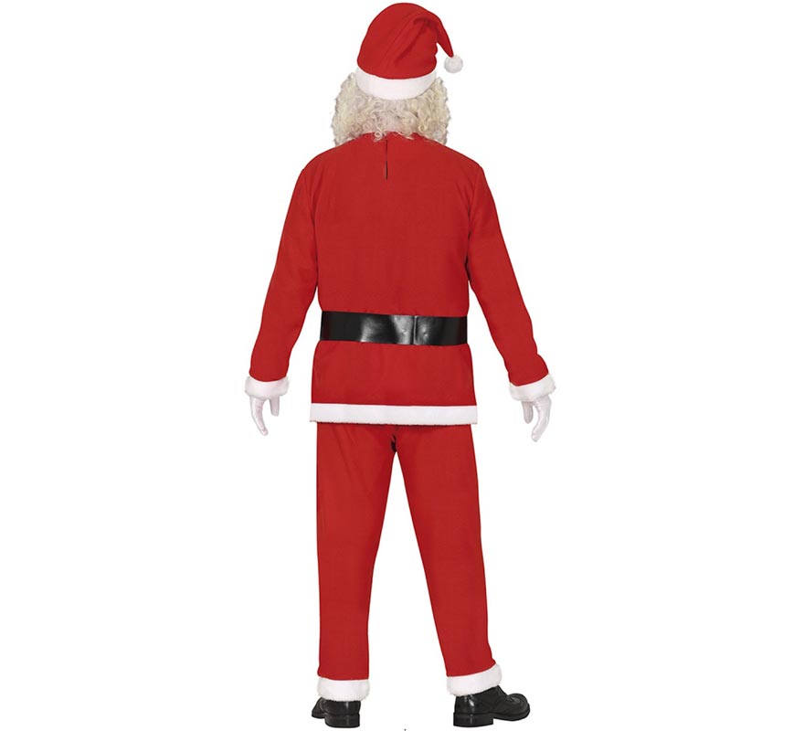 Costume da Babbo Natale con cintura nera da uomo-B