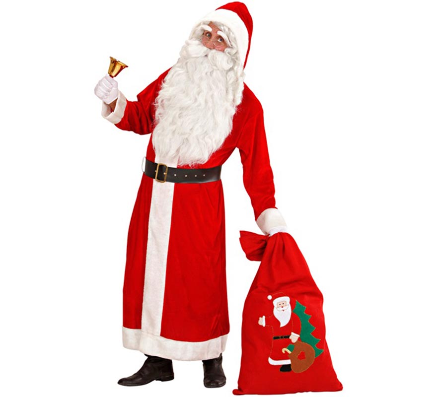 Men's Super Deluxe Velvet Santa Claus Costume-B