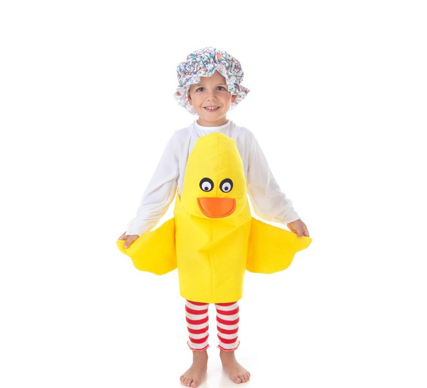 Disfraz de Patito amarillo con tirantes para niños-B
