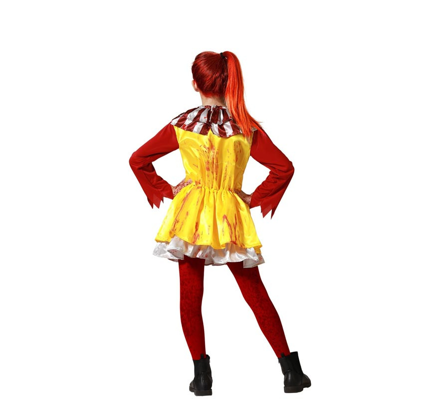 Yellow Clown Costume for Girl-B