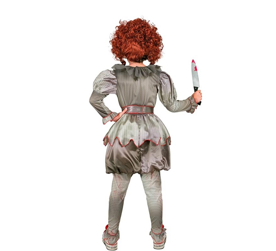 Fato de palhaço assustador para meninas-B