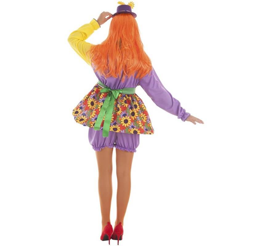 Costume da Clown con fiori per donna-B