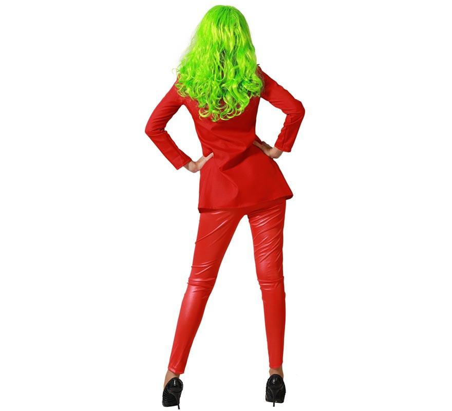 Disfraz de Payasa Conflictiva Rojo para mujer-B