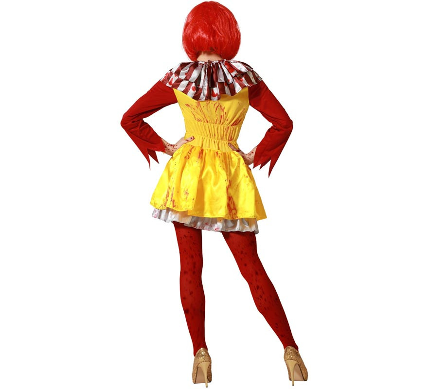 Bloody Hamburger Clown Costume for Women-B