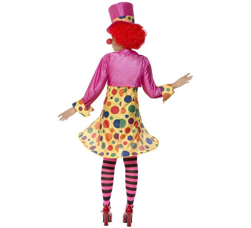 Costume di clown multicolore per donna-B