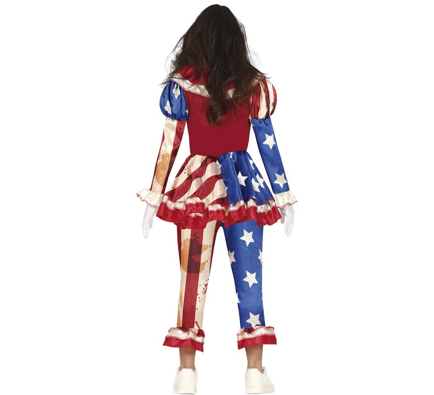 Teenage Bloody Patriot Clown Costume-B