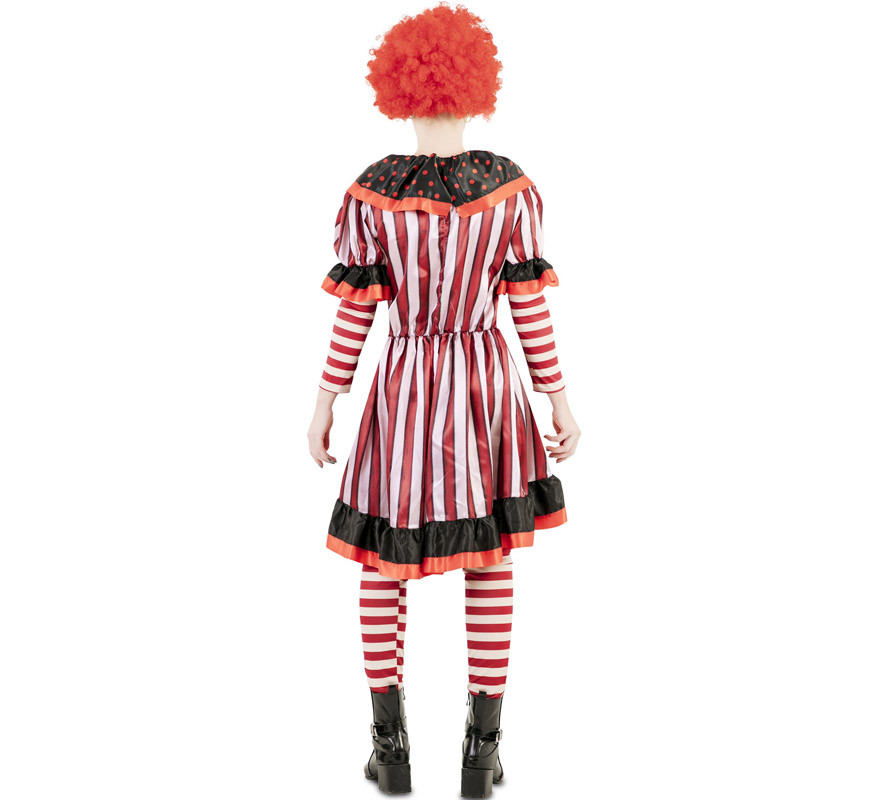 Costume da Clown insanguinato rosso per donna-B