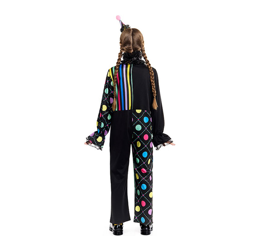 Colorful Gloomy Clown Costume for Girls-B
