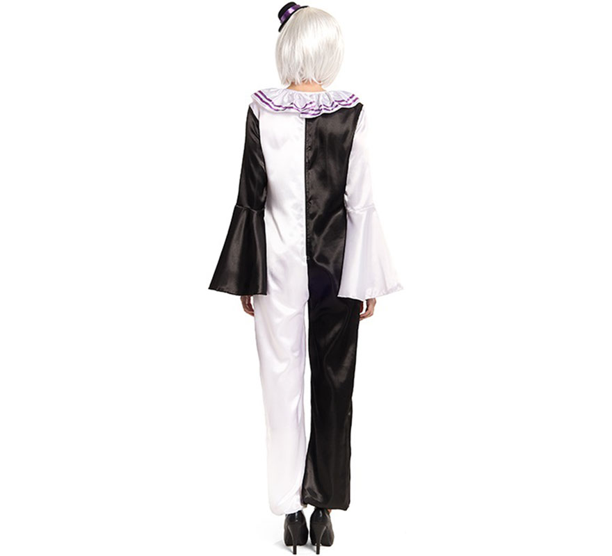 Scary Clown Costume with Hat for Women-B