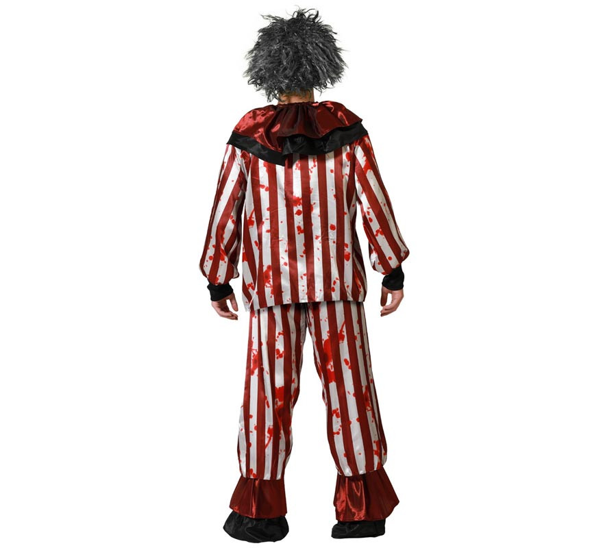 Costume da clown a righe per uomo-B