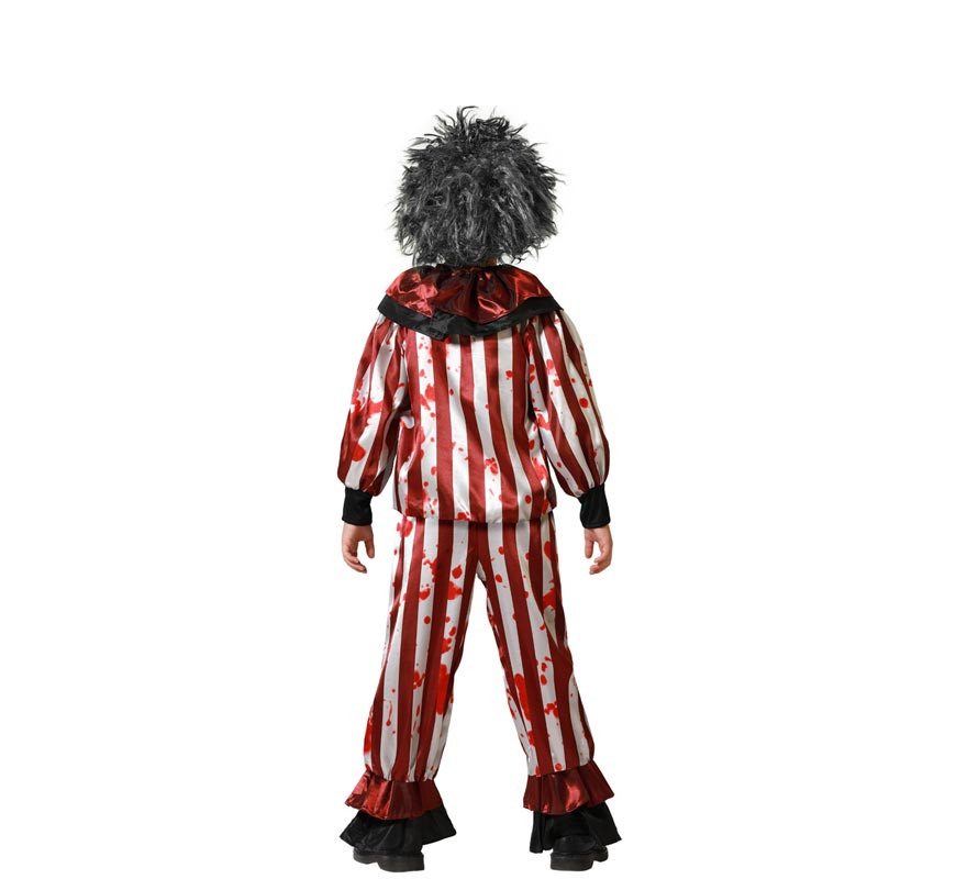 Costume da clown a righe per bambino-B