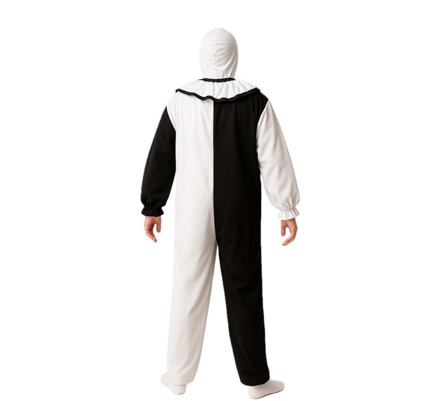 Disfraz de Payaso Asesino blanco y negro para niño-B