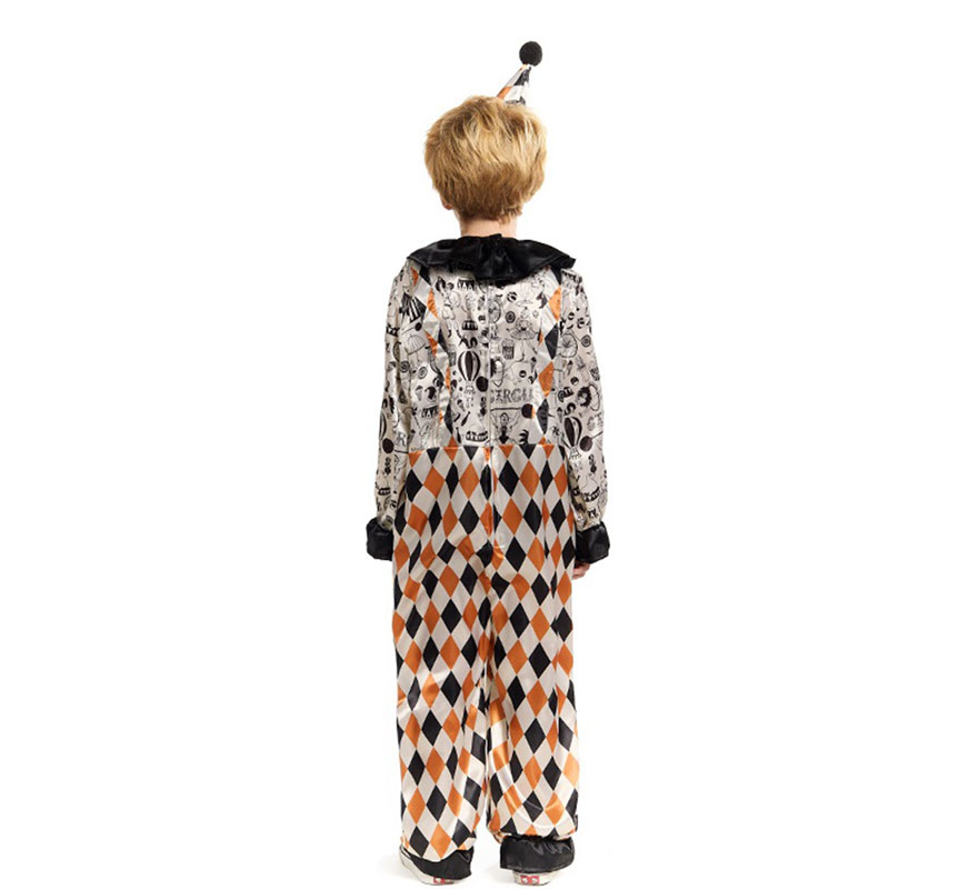 Horror Circus Clown Costume for Boys-B