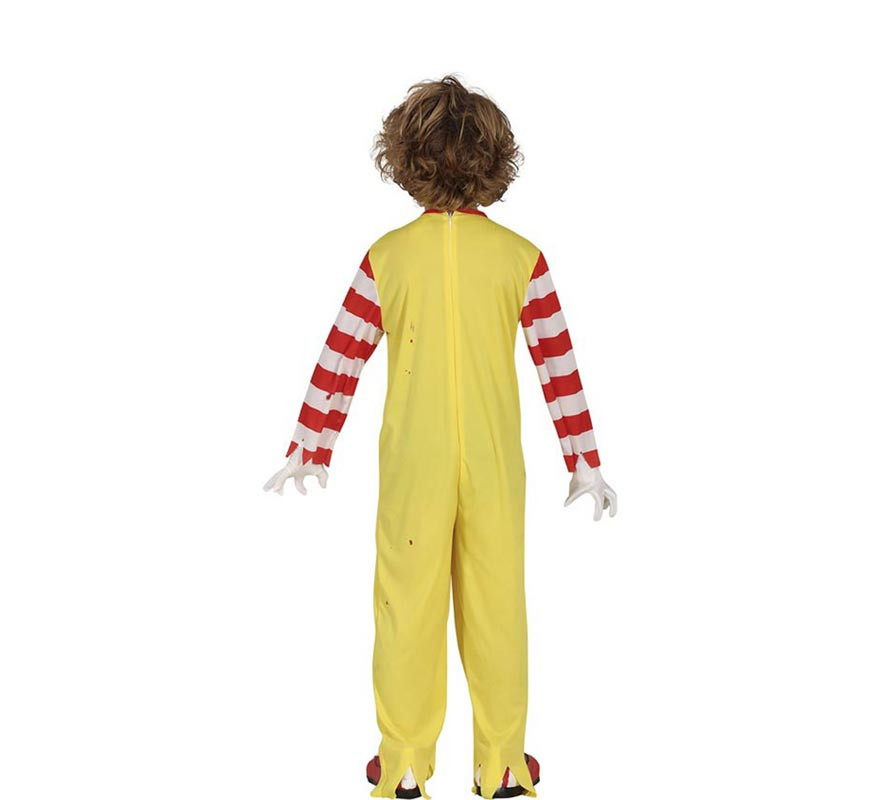 Déguisement de clown tueur de hamburgers pour enfants-B
