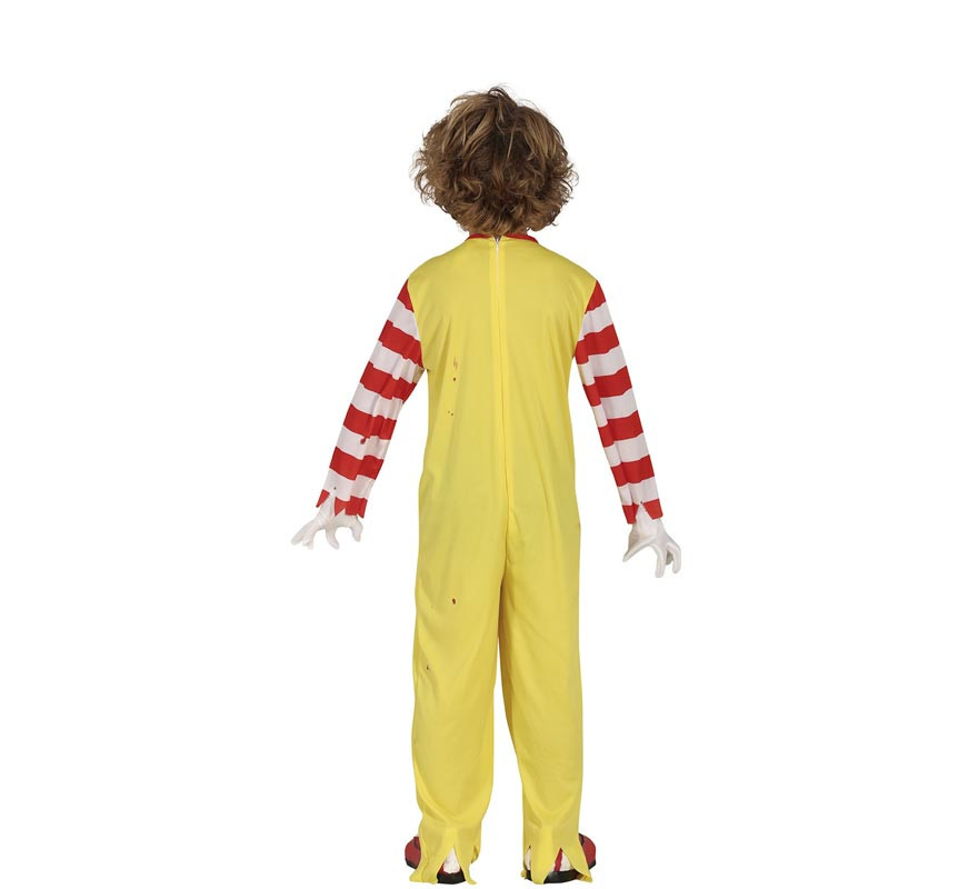 Child's Killer Hamburger Clown Costume-B