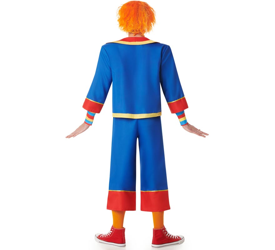 Fato de palhaço multicolorida para homens-B