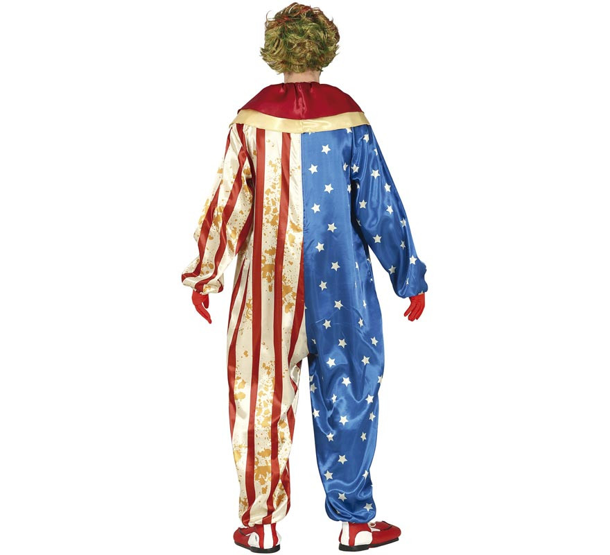 Sinister Patriot Clown Costume for men-B