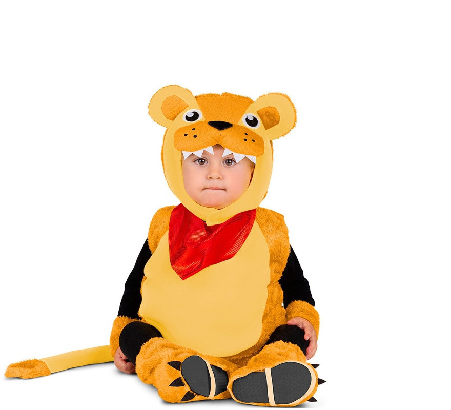 Disfraz de Pequeño León con lengua para bebé y niños-B
