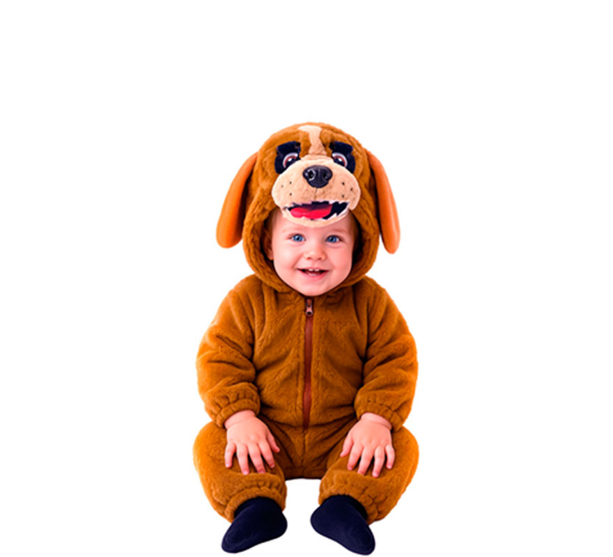 Fato de filhote de cachorro marrom para crianças e bebês-B Fato de filhote de cachorro marrom para crianças e bebês-B