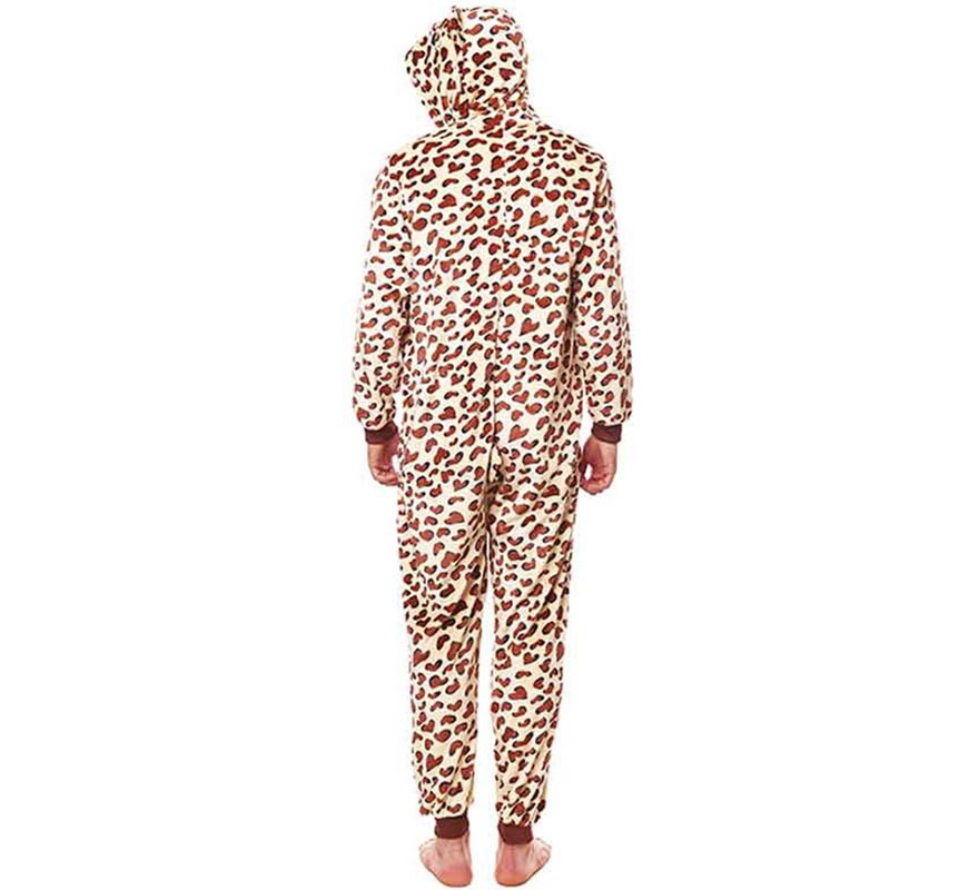 Disfraz de Pijama Leopardo marrón para adultos-B