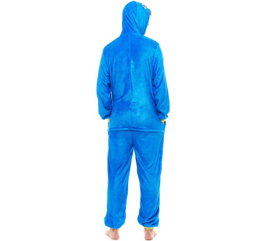 Fato de pijama de monstro azul para homem-B