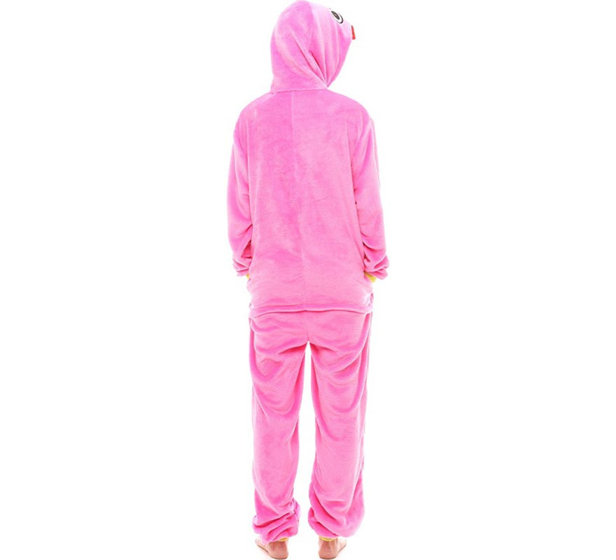 Fato de pijama de monstro rosa para mulheres-B