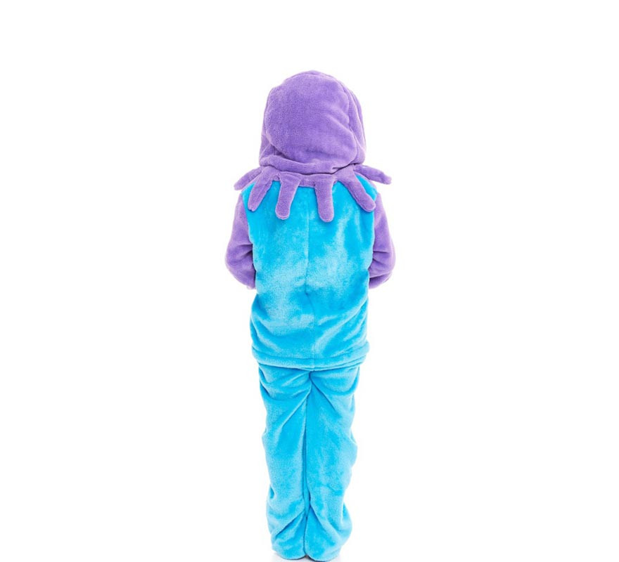 Fato de pijama Pepa Pulpa lilás com capuz para menina-B