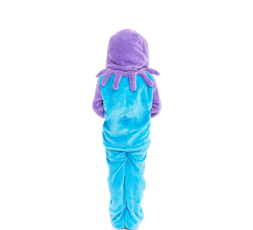 Déguisement pyjama Pepa Pulpa lilas avec capuche pour fille-B