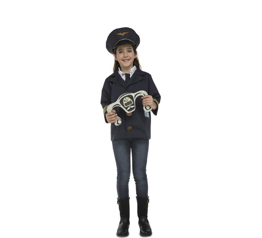 Pilotenkostüm mit Zubehör für Kinder-B