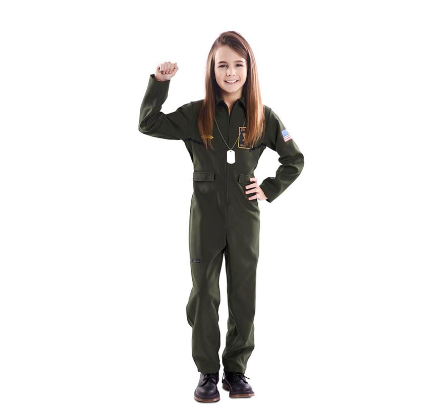 Flugzeugpilot Kostüm für ein Kind-B