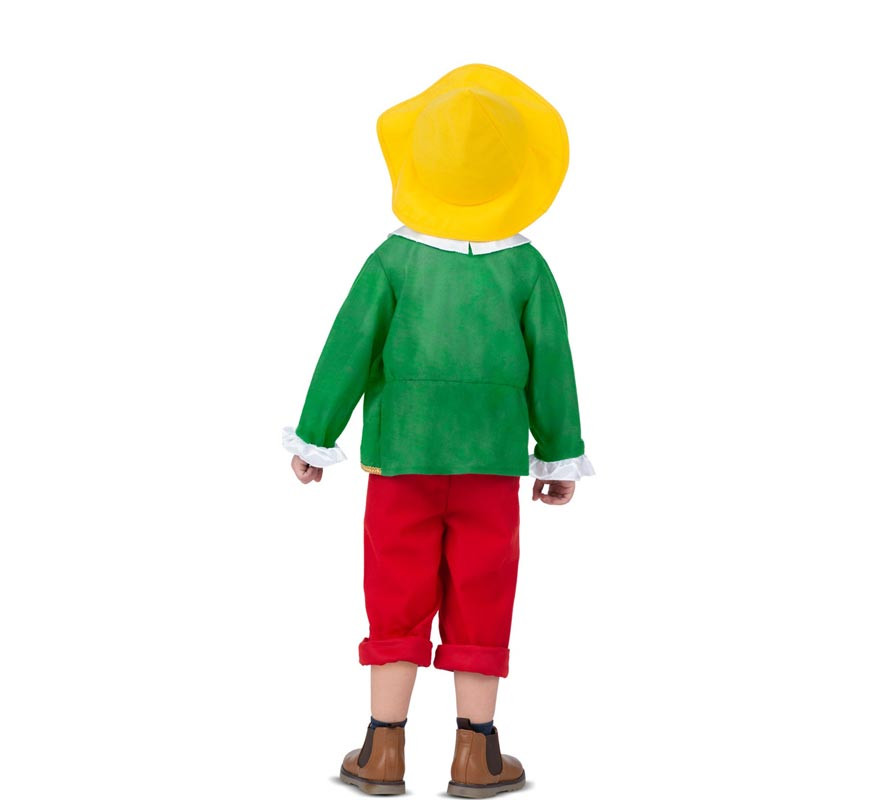 Costume da Pinocchio con cappello e maschera per bambino-B