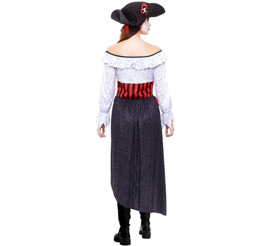 Disfraz de Pirata Zombie para mujer-B