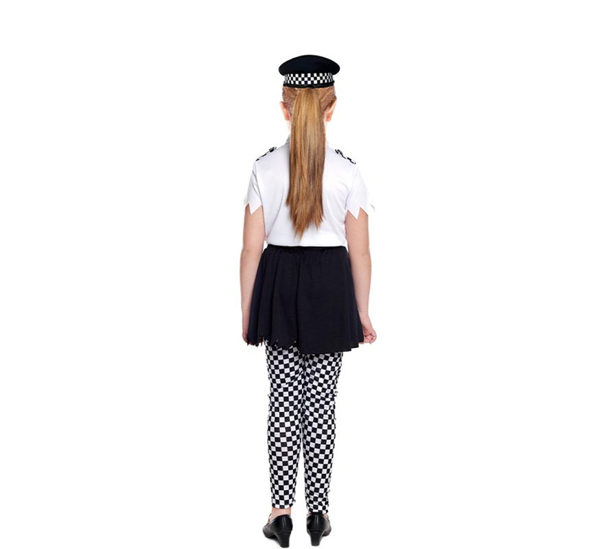 Zombie-Polizei-Kostüm für Mädchen-B