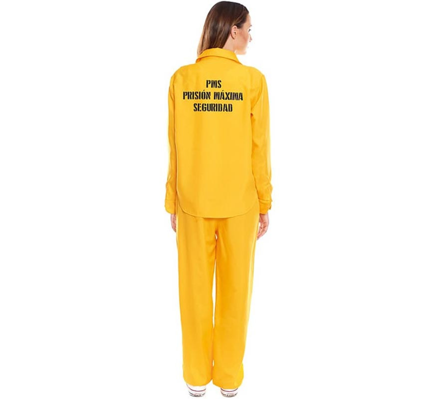 Yellow Prisoner Costume for Women-B