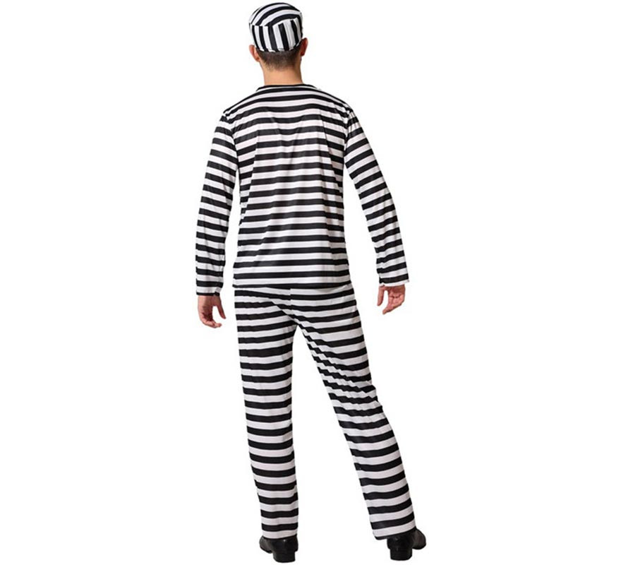 Striped convict costume for men-B