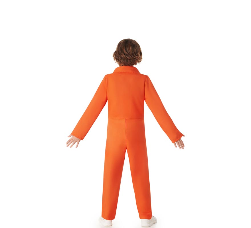 Orange Convict Costume for Boys-B