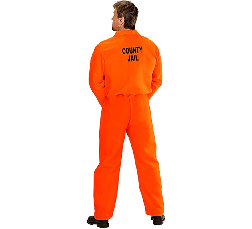 Orange Prisoner Costume for Men-B