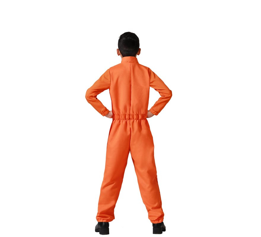 Déguisement de prisonnier sanglant orange garçon-B