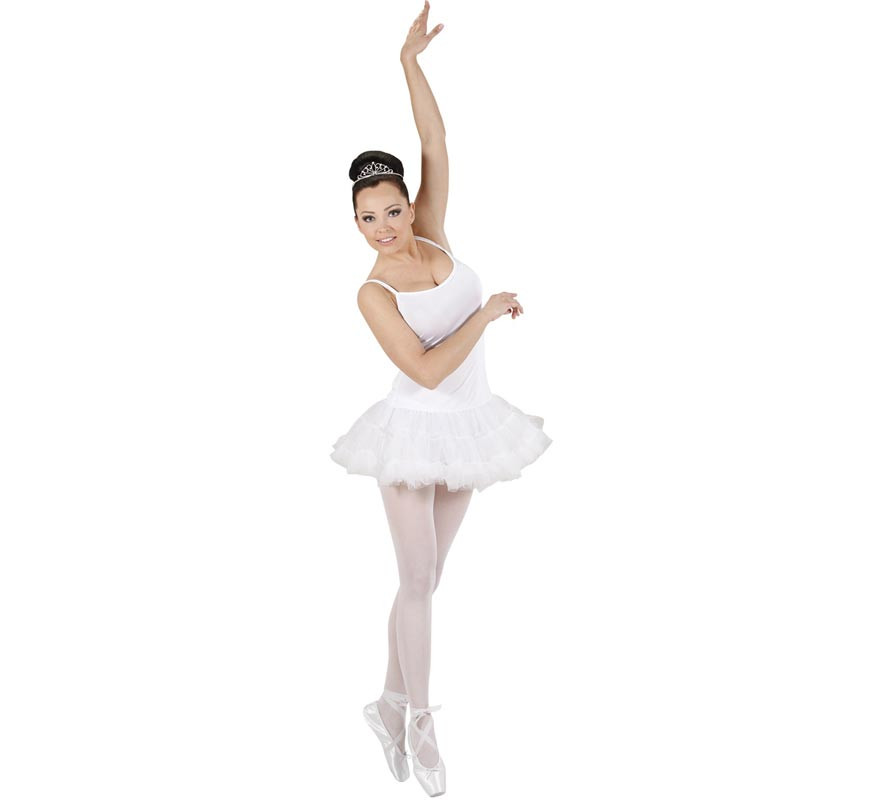Disfraz de Prima Ballerina Ballet blanca para mujer-B