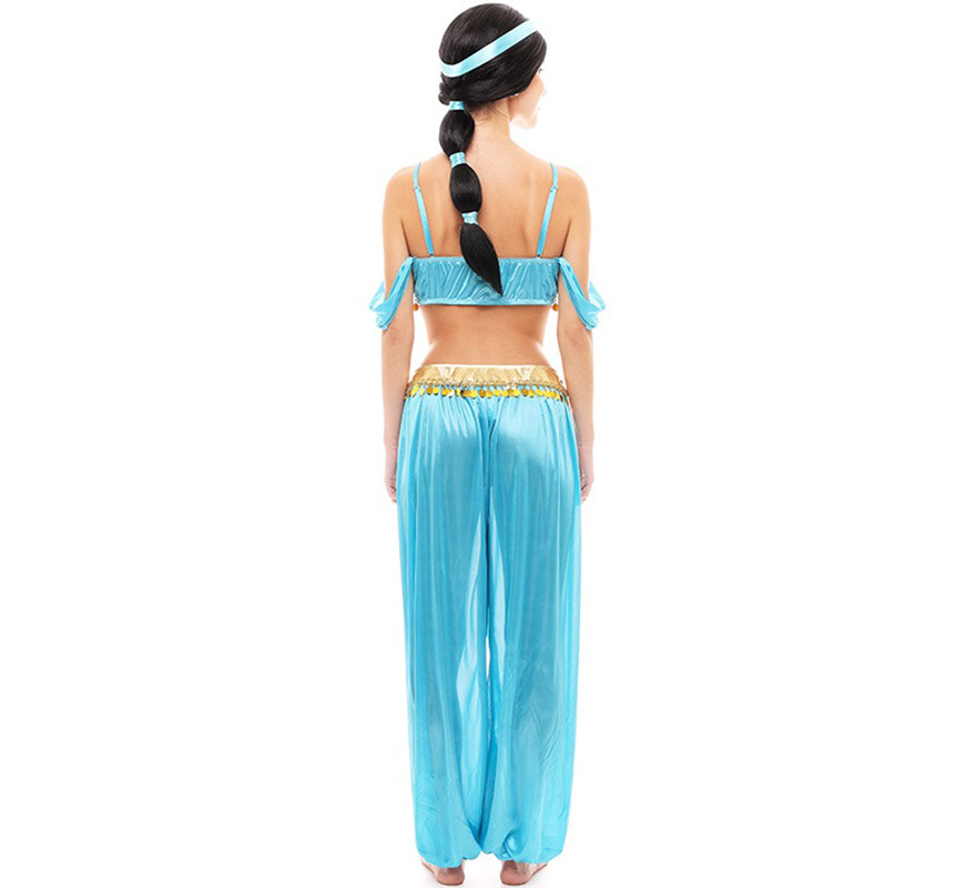 Disfraz de Princesa Árabe azul para mujer-B