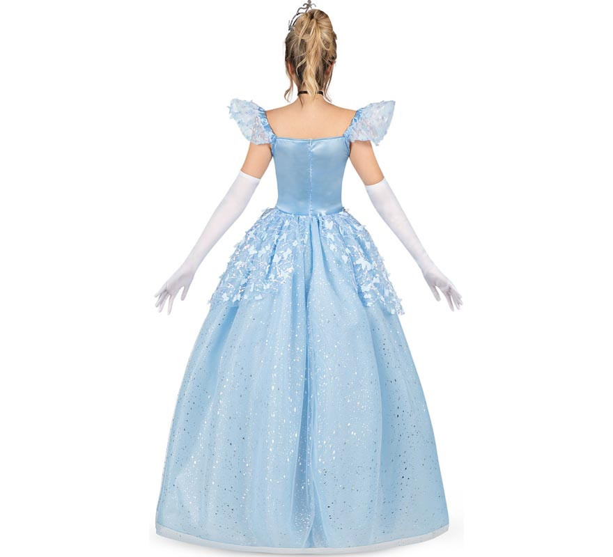 Costume da principessa delle fiabe celeste per donna-B