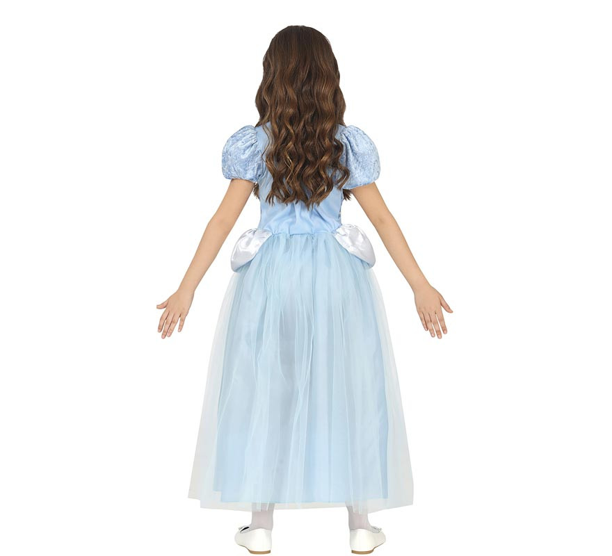 Blaues Märchenprinzessin-Kostüm für Mädchen-B